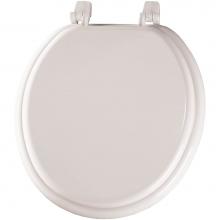 Bemis 400TKA 000 - Round Enameled Wood Toilet Seat in White with Top-Tite Hinge