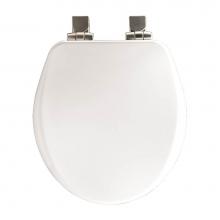 Bemis 9170NISL 000 - Alesio II Round High Density Enameled Wood Toilet Seat in White with STA-TITE Seat Fastening Syste