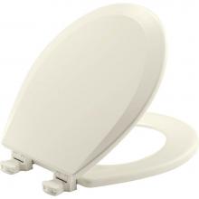 Bemis 7B500EC 346 - Round Molded Wood Toilet Seat with EasyClean & Change Hinge - Biscuit