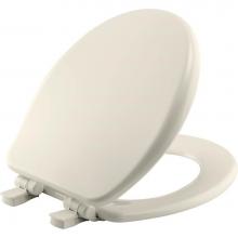 Bemis 9170PLE4 346 - Bemis Alesio II™ Round High Density™ Enameled Wood Toilet Seat in Biscuit with STA-TITE®