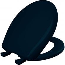 Bemis 200SLOWT 244 - Round Plastic Toilet Seat with WhisperClose with EasyClean & Change Hinge and STA-TITE in Navy