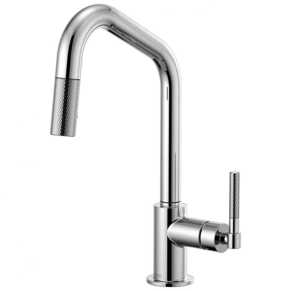 Litze&#xae; Pull-Down Faucet with Angled Spout and Knurled Handle