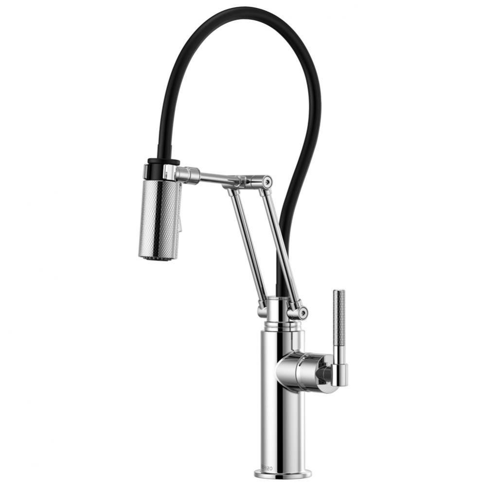 Litze&#xae; Articulating Faucet with Knurled Handle