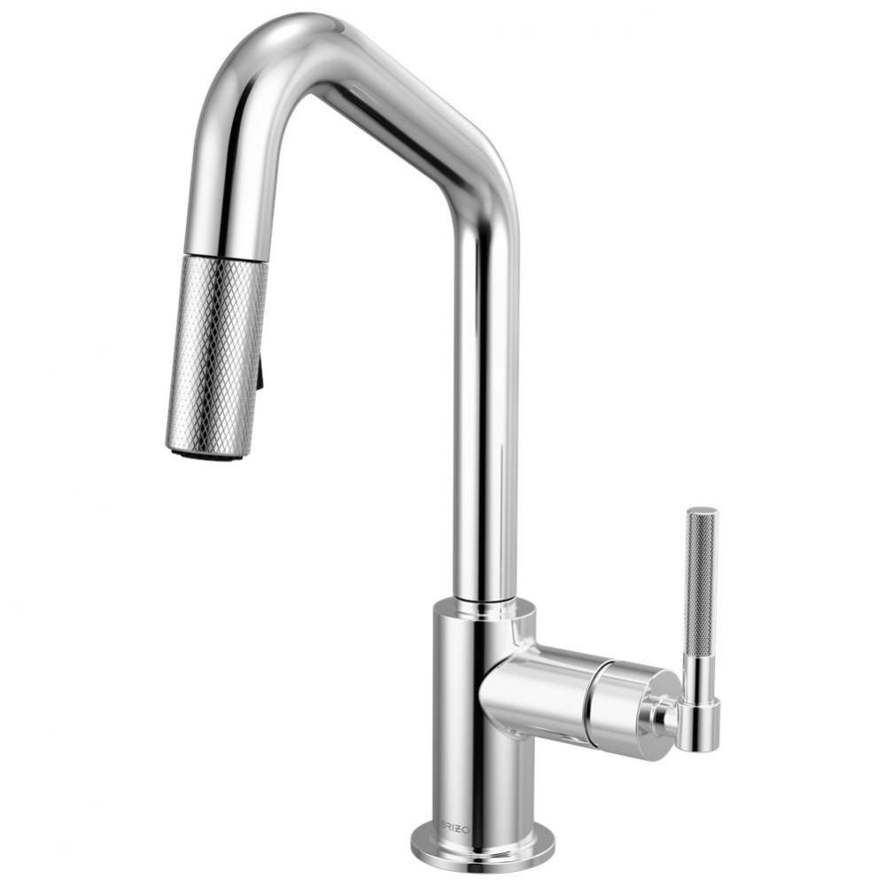 Litze&#xae; Pull-Down Prep Faucet with Angle Spout - Knurled Handle