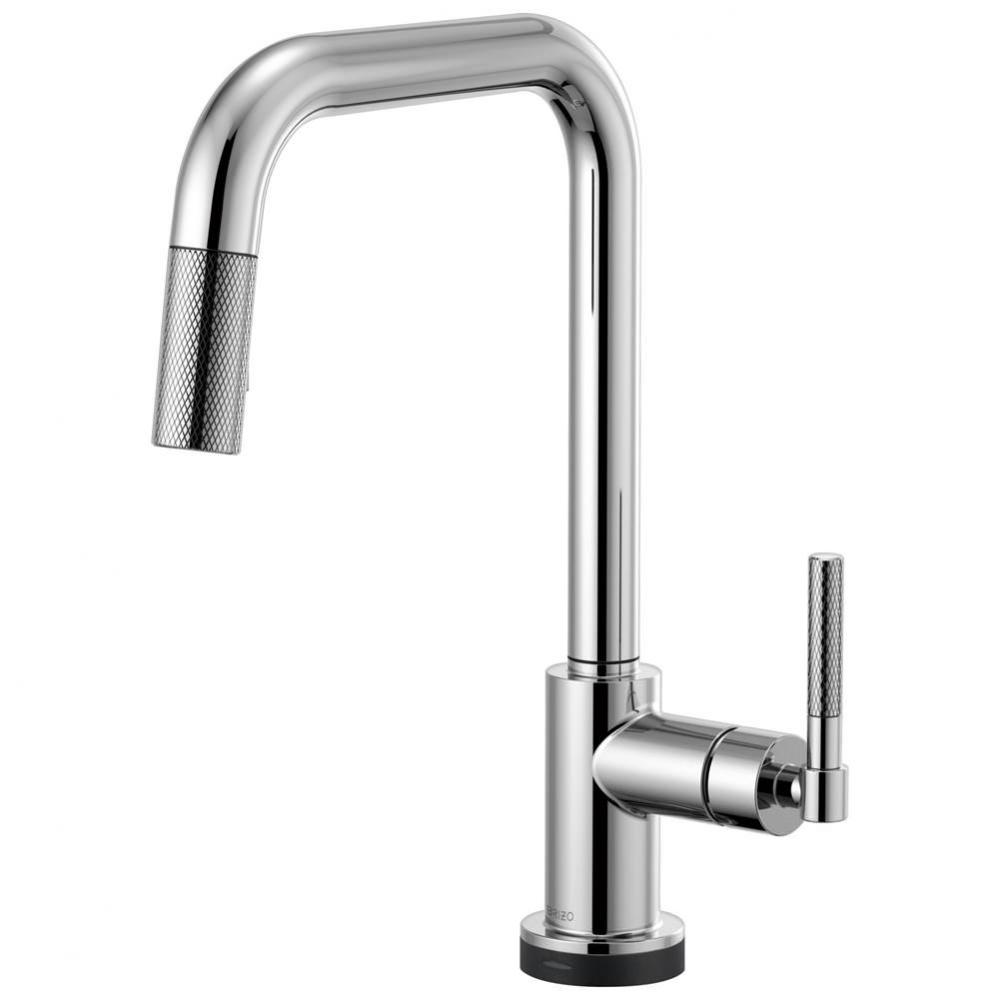 Litze&#xae; SmartTouch&#xae; Pull-Down Kitchen Faucet with Square Spout and Knurled Handle