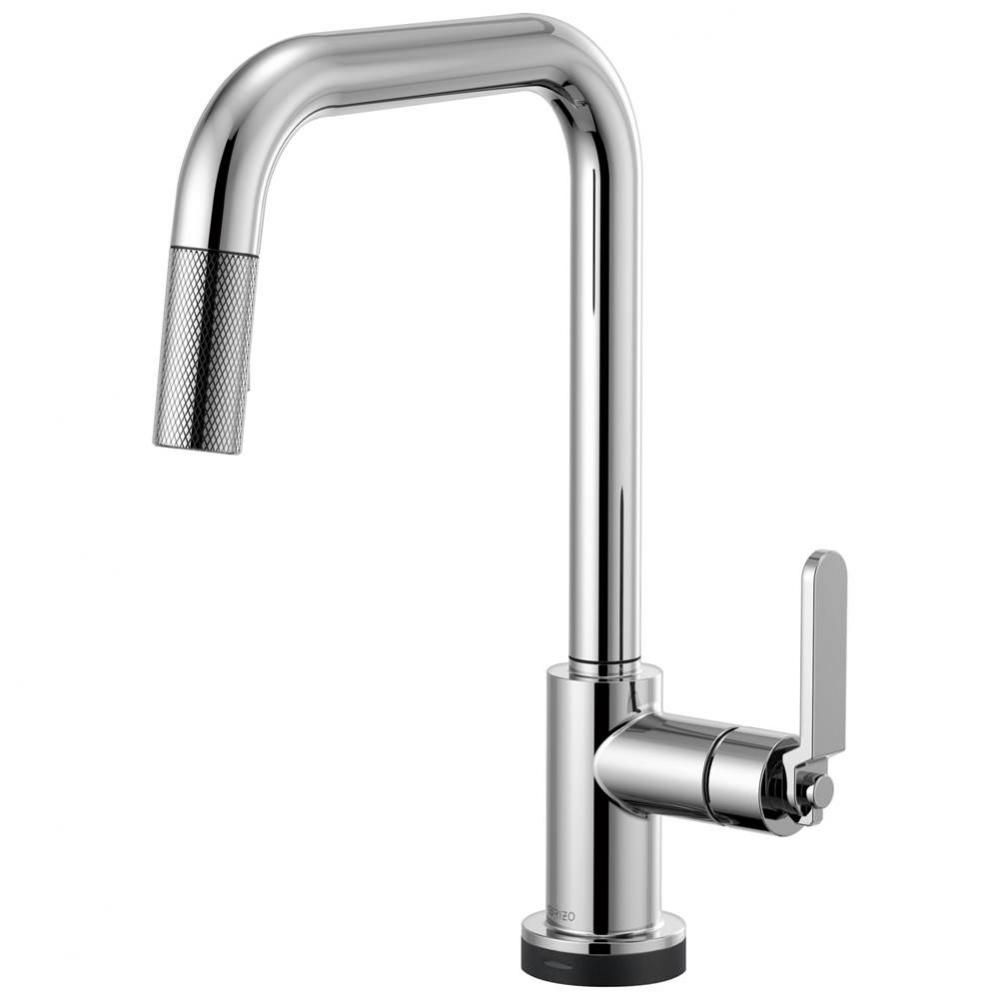 Litze&#xae; SmartTouch&#xae; Pull-Down Kitchen Faucet with Square Spout and Industrial Handle