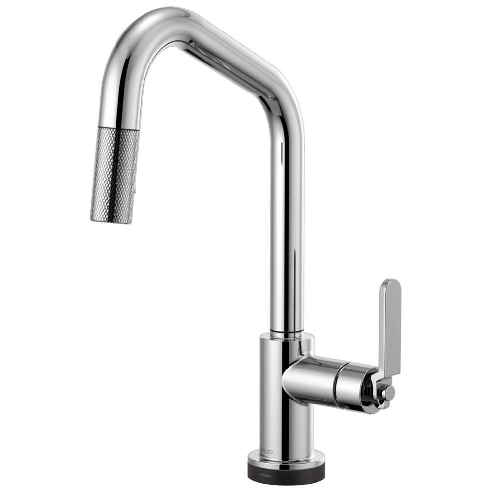 Litze&#xae; SmartTouch&#xae; Pull-Down Kitchen Faucet with Angled Spout and Industrial Handle