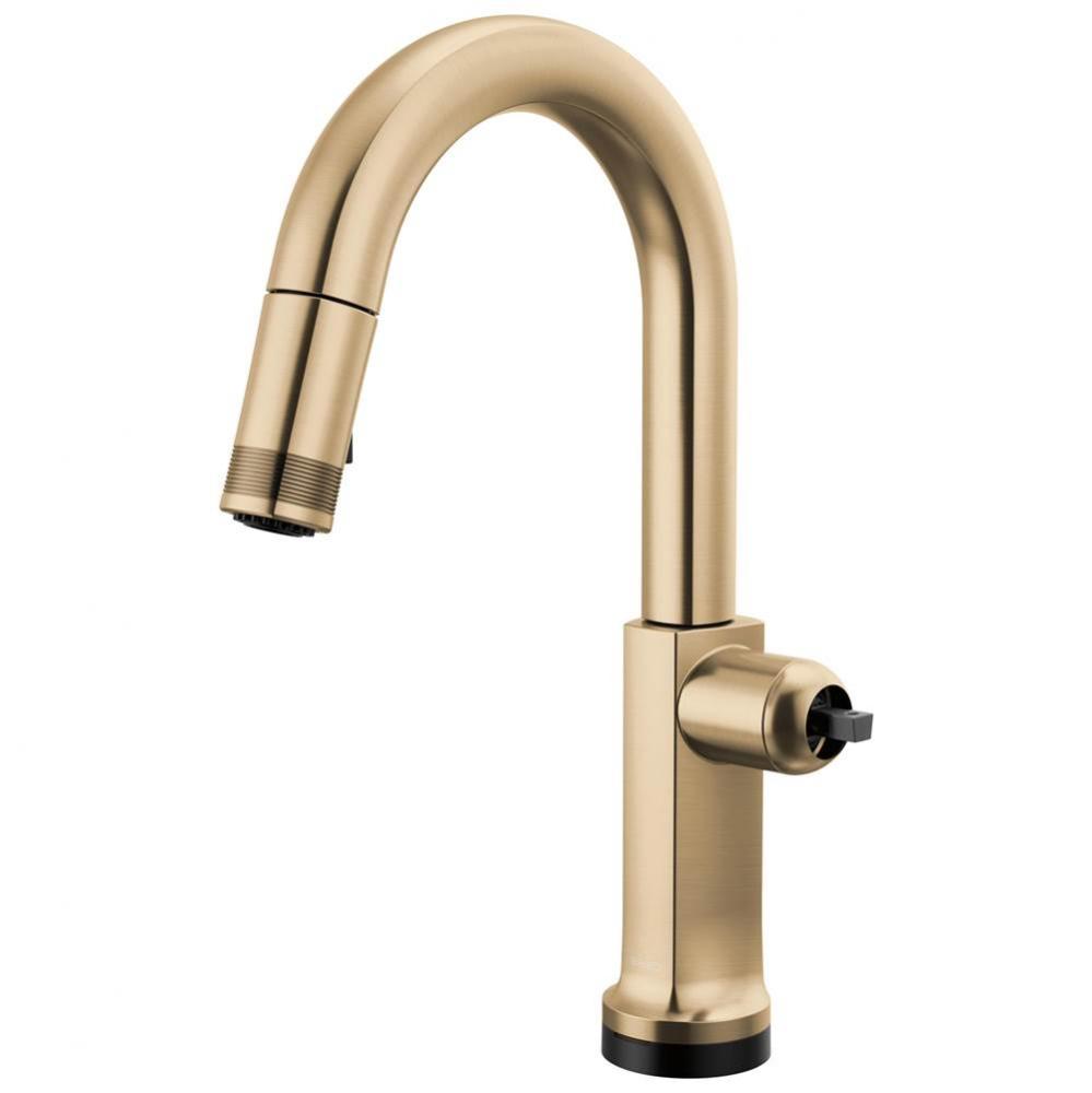 Kintsu&#xae; SmartTouch&#xae; Pull-Down Prep Faucet with Arc Spout - Less Handle