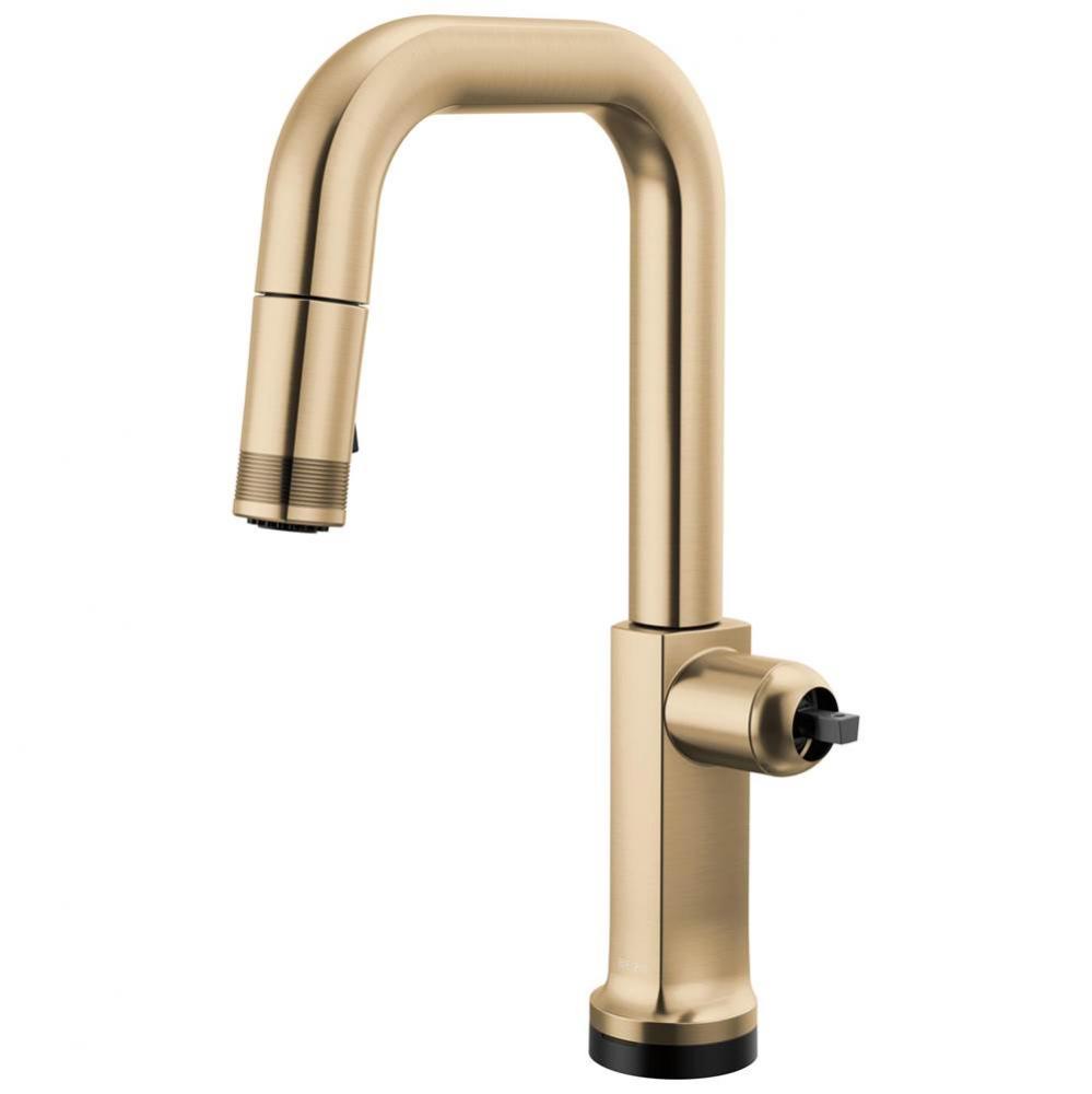 Kintsu&#xae; SmartTouch&#xae; Pull-Down Prep Faucet with Square Spout - Less Handle