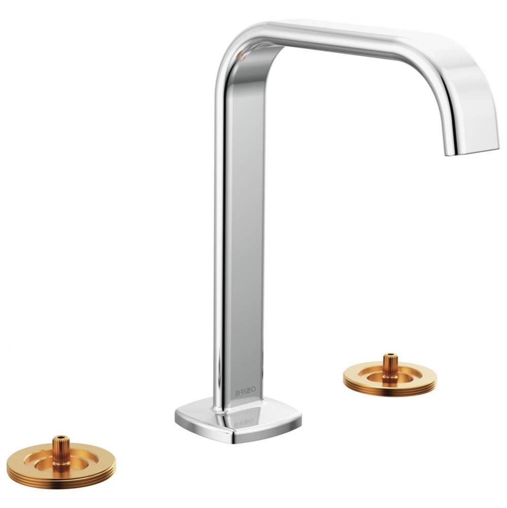 Allaria™ Widespread Lavatory Faucet with Square Spout - Less Handles