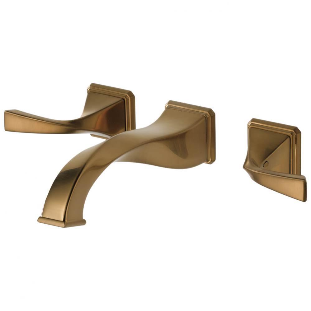 Virage: Two Handle Wall-Mount Lavatory Faucet