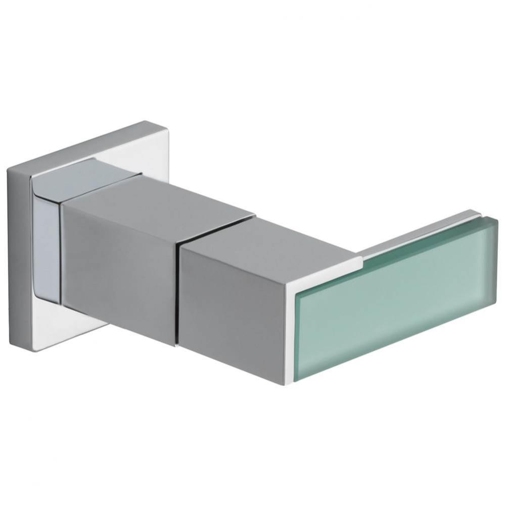 Siderna&#xae; Wall Mount Lavatory Green Glass Lever Handle Kit