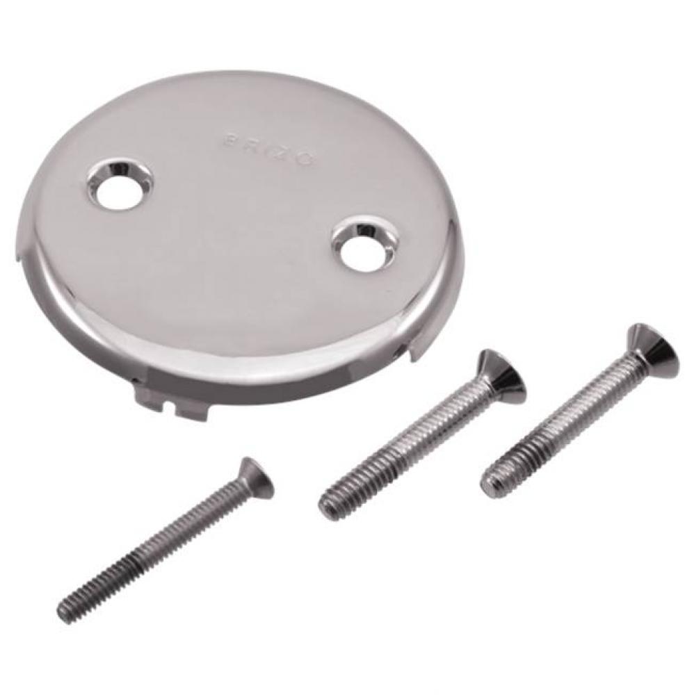 TOE-OPERATED OVERFLOW PLATE WITH SCREWS