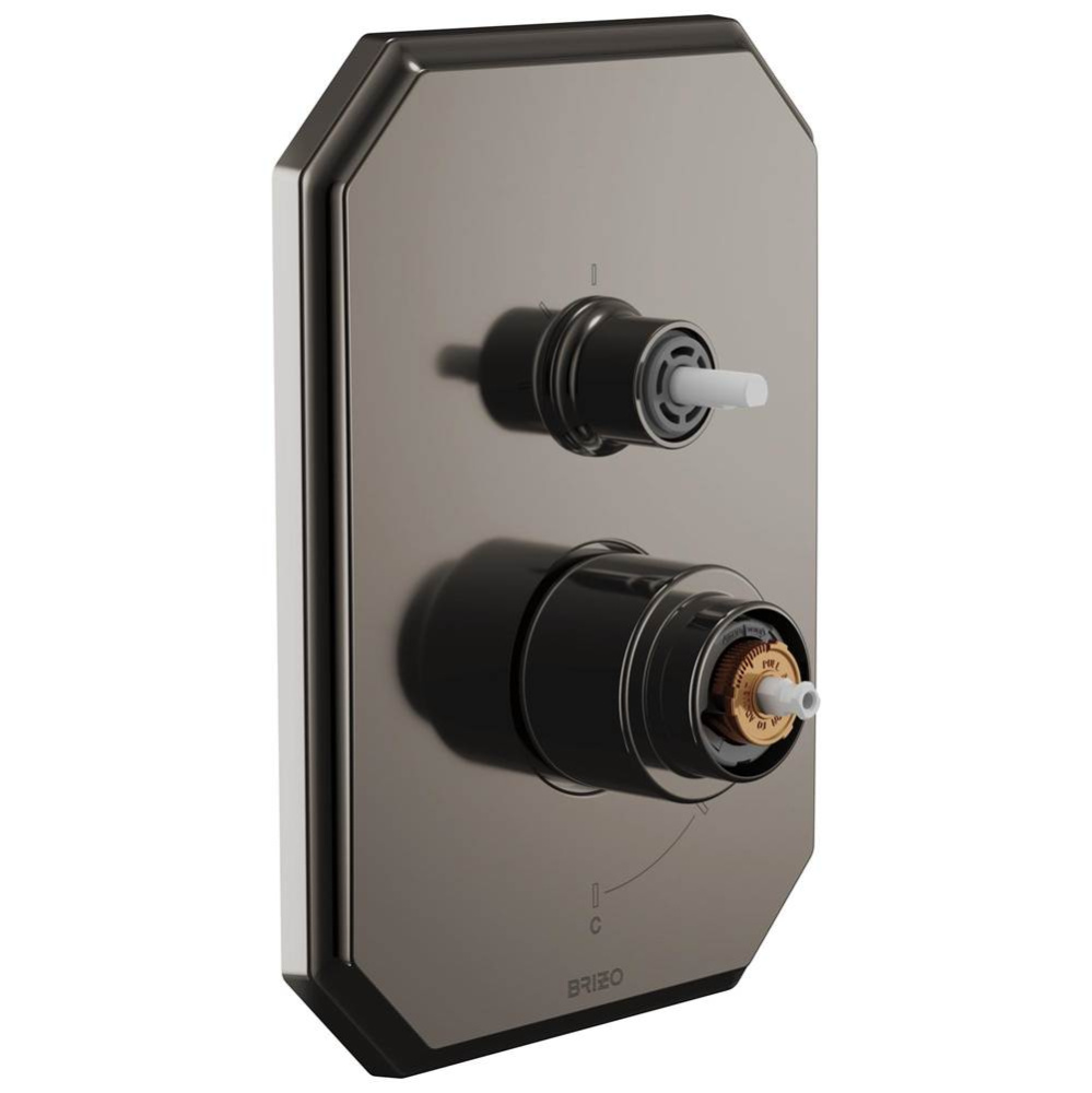 Beauclere™ Pressure Balance Valve with Integrated 3-Function Diverter Trim - Less Handles