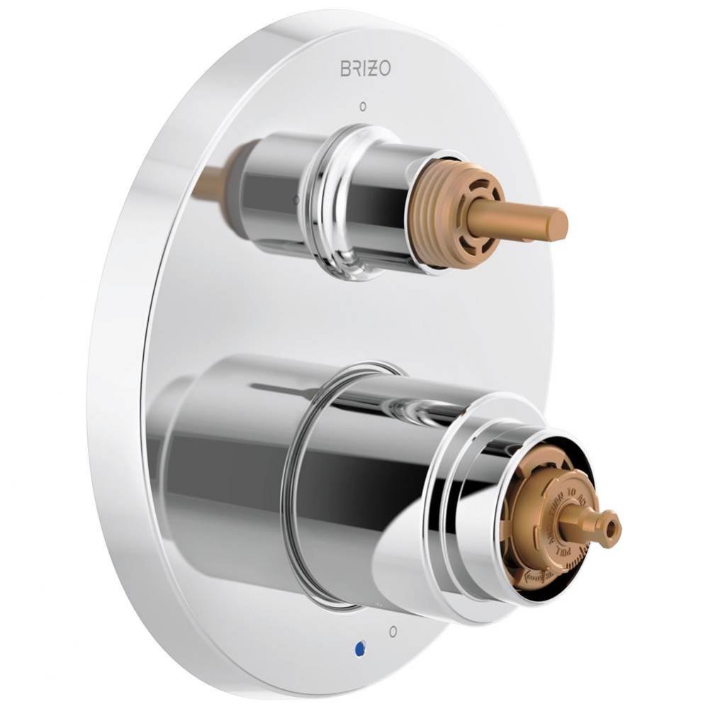 Odin&#xae; Pressure Balance Valve with Integrated 3-Function Diverter Trim  - Less Handles