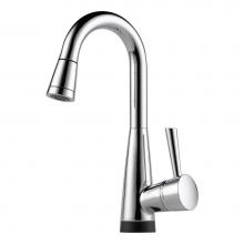 Brizo 64970LF-PC - Venuto: Single Handle Pull-Down Prep Faucet with SmartTouch(R) Technology