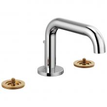 Brizo 65334LF-PCLHP - Litze® Widespread Lavatory Faucet with Low Spout - Less Handles 1.5 GPM