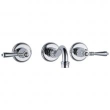 Brizo 65836LF-PC-ECO - Tresa® Two-Handle Wall Mount Lavatory Faucet with Lever Handles 1.2 GPM