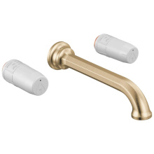 Brizo T65865LF-GLLHP - Beauclere™ Two-Handle Wall Mount Lavatory Faucet - Less Handles 1.2 GPM