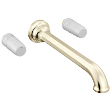 Brizo T70465-PNLHP - Beauclere™ Two Handle Wall Mount Tub Filler - Less Handles