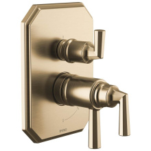 Brizo T75565-GL - Beauclere™ TempAssure® Thermostatic Valve with Integrated 3-Function Diverter Trim