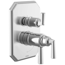 Brizo T75665-PC - Beauclere™ TempAssure Thermostatic Valve with Integrated 6-Function Diverter Trim