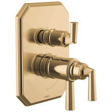 Brizo T75665-PG - Beauclere™ TempAssure Thermostatic Valve with Integrated 6-Function Diverter Trim