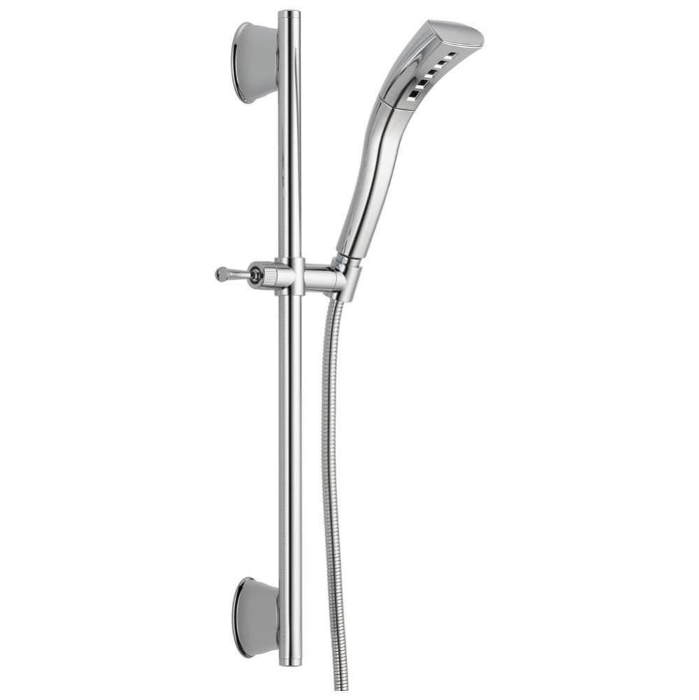 Universal Showering Components H2OKinetic&#xae; Single-Setting Slide Bar Hand Shower