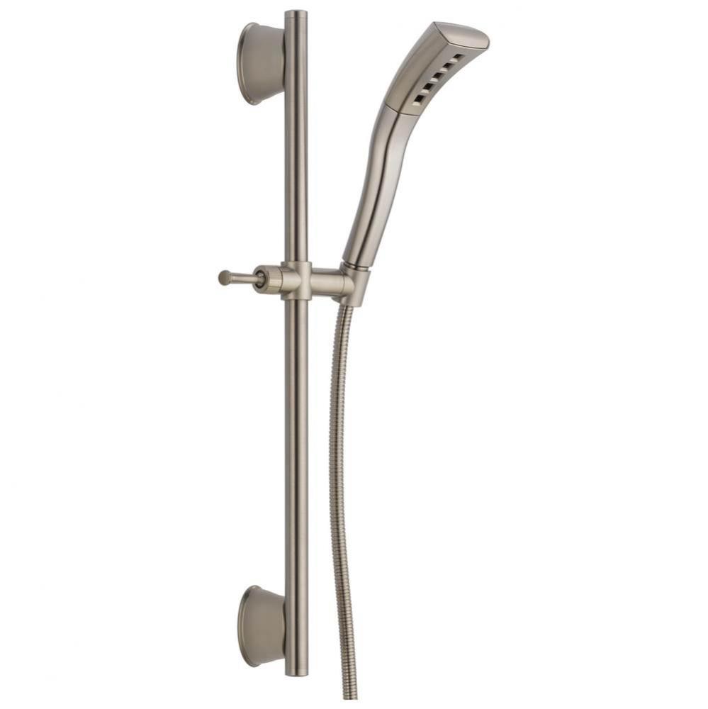 Universal Showering Components H2OKinetic&#xae;Single-Setting Slide Bar Hand Shower