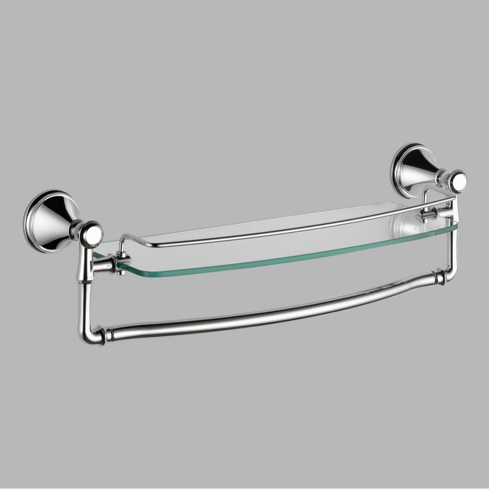 Delta Cassidy: 18&apos;&apos; Glass Shelf with Removable Bar