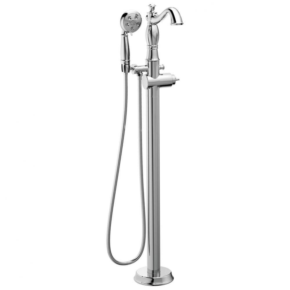 Cassidy™ Single Handle Floor Mount Tub Filler Trim with Hand Shower - Less Handle