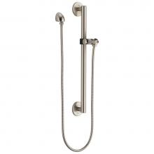 Delta Faucet 51600-SS - Universal Showering Components Adjustable Slide Bar / Grab Bar Assembly with Elbow