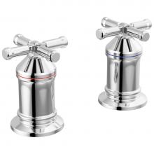 Delta Faucet H599-PR - Broderick™ 2 Handle Roman Tub handle Kit-Cross