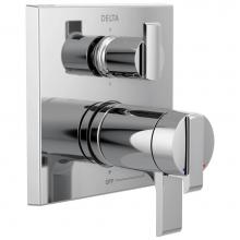 Delta Faucet T27T967 - Ara® Angular Modern TempAssure® 17T Series Valve Trim with 6-Setting Integrated Diverter