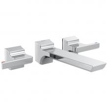 Delta Faucet T3599LF-PR-WL - Pivotal™ Two Handle Wall Mount Bathroom Faucet Trim