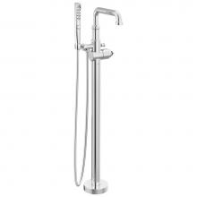 Delta Faucet T4784-PR-LHP-FL - Broderick™ Floor Mount Tub Filler Trim- Less Handle