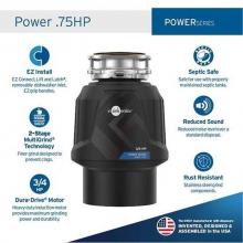 Insinkerator 80019-ISE - Power .75HP Garbage Disposal