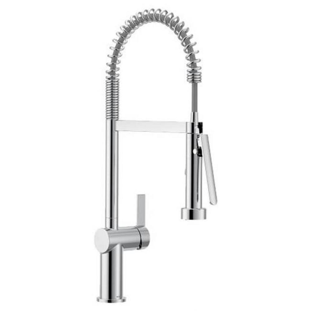 Chrome One-Handle Pulldown Kitchen Faucet