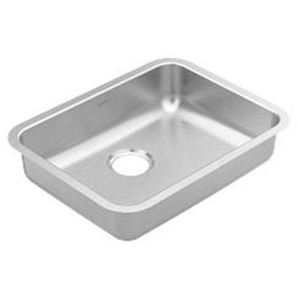 23&apos;&apos; x 18&apos;&apos; stainless steel 20 gauge single bowl sink