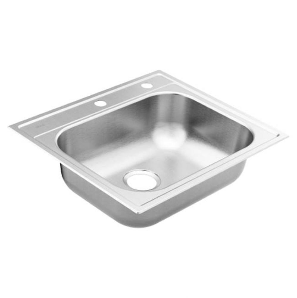 25&apos;&apos;x22&apos;&apos; stainless steel 20 gauge single bowl drop in sink