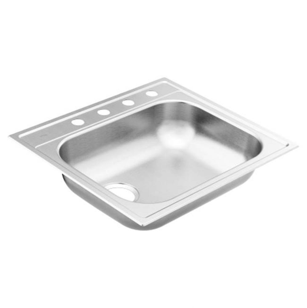 25&apos;&apos;x22&apos;&apos; stainless steel 20 gauge single bowl drop in sink