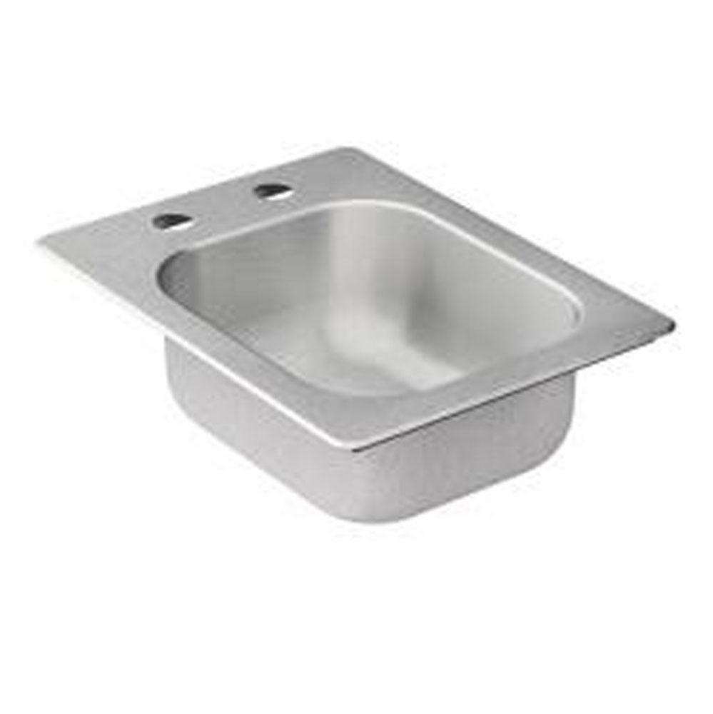 16-3/8&apos;&apos;x17-3/8&apos;&apos; stainless steel 20 gauge single bowl drop in sink