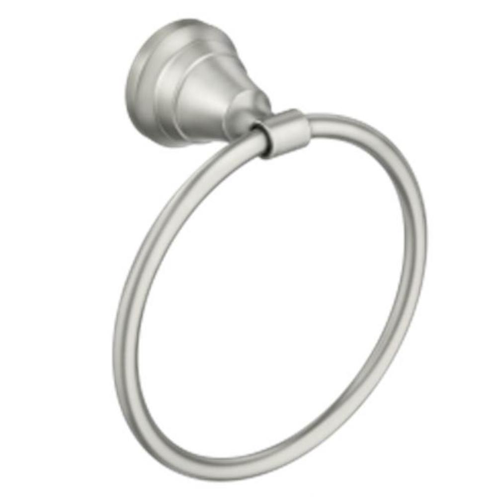 Spot Resist Brushed Nickel Towel Ring