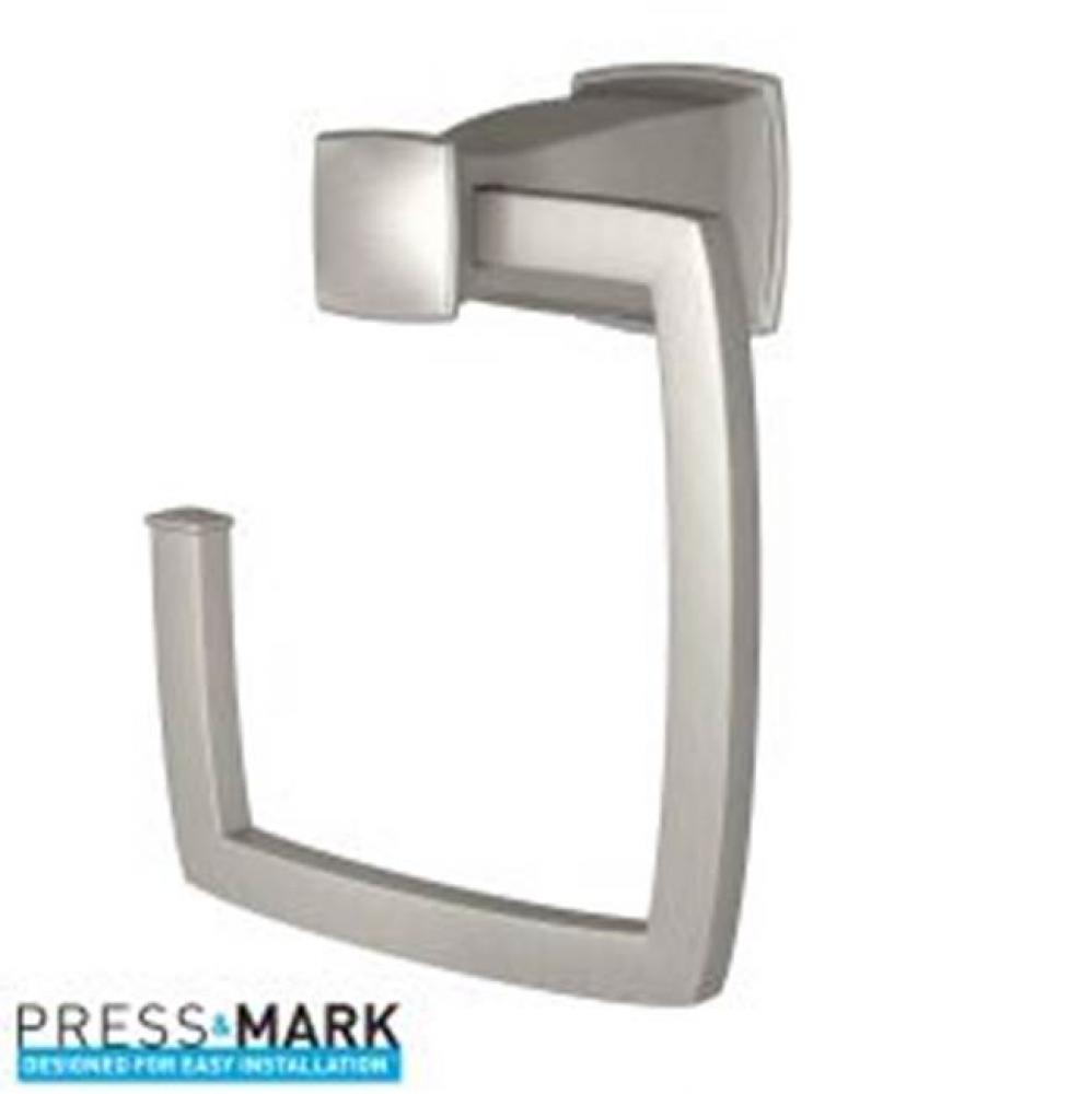 Brushed Nickel Towel Ring