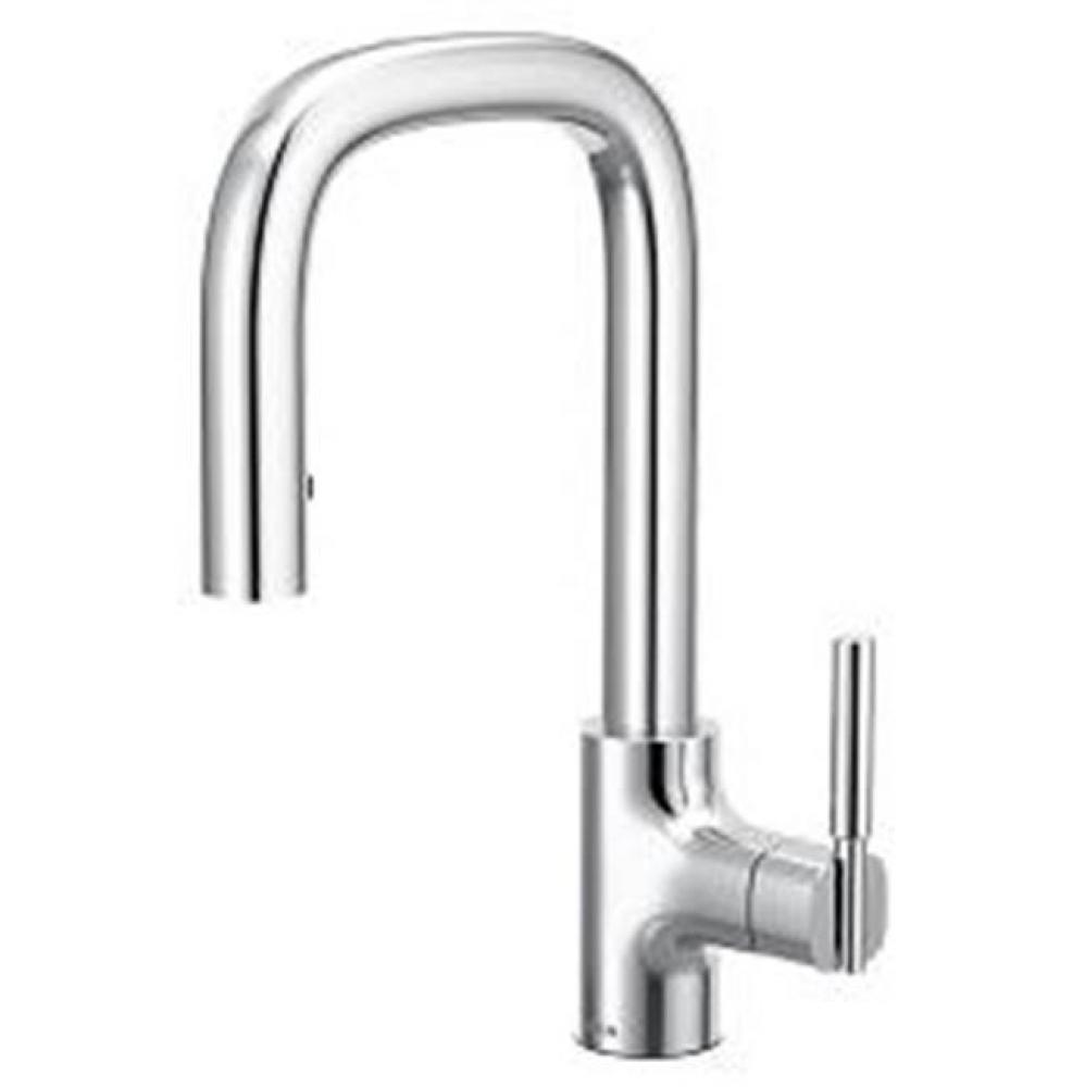 Chrome One-Handle Pulldown Bar Faucet