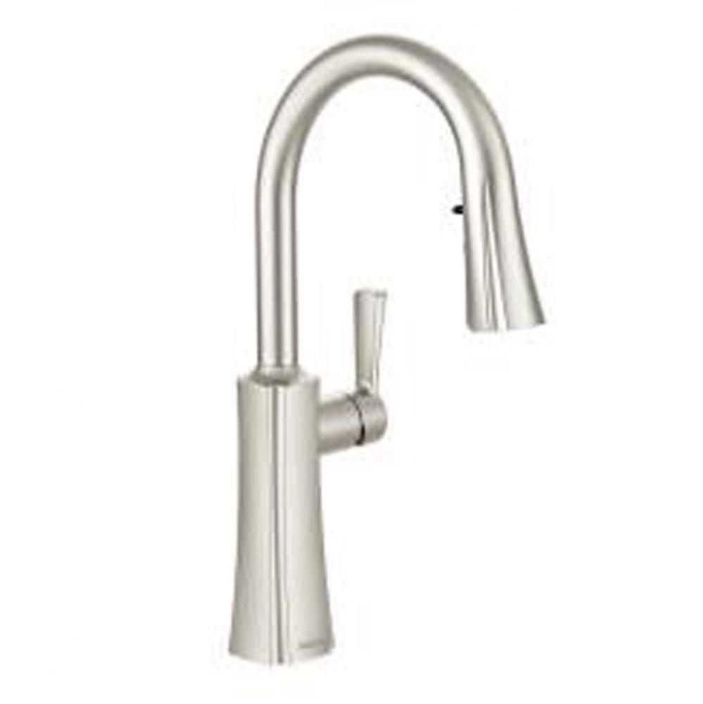 Spot resist stainless one-handle pulldown kitchen faucet