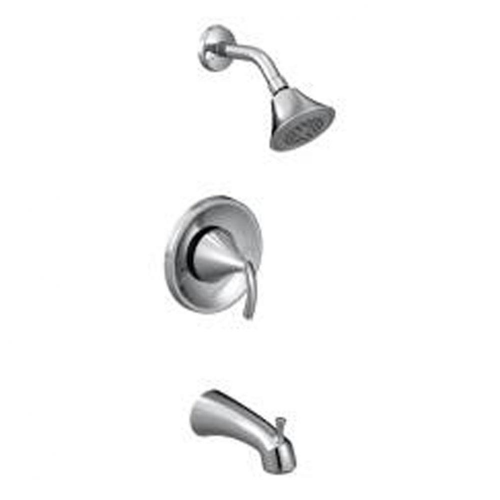 Chrome Posi-Temp(R) tub/shower