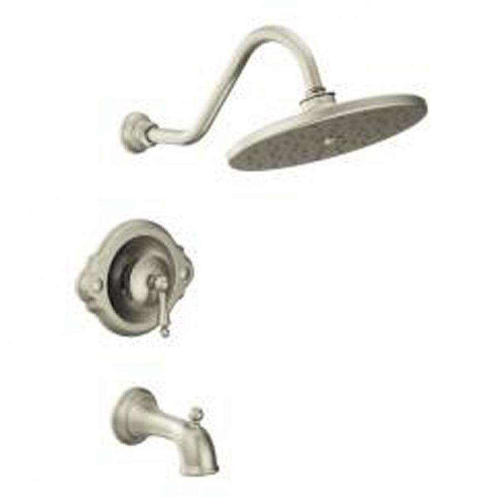 Brushed nickel Posi-Temp(R) tub/shower