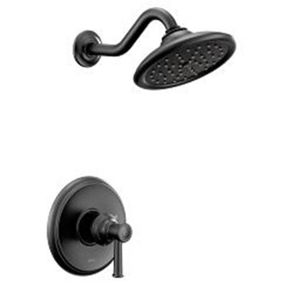 Matte black M-CORE 2 series shower only