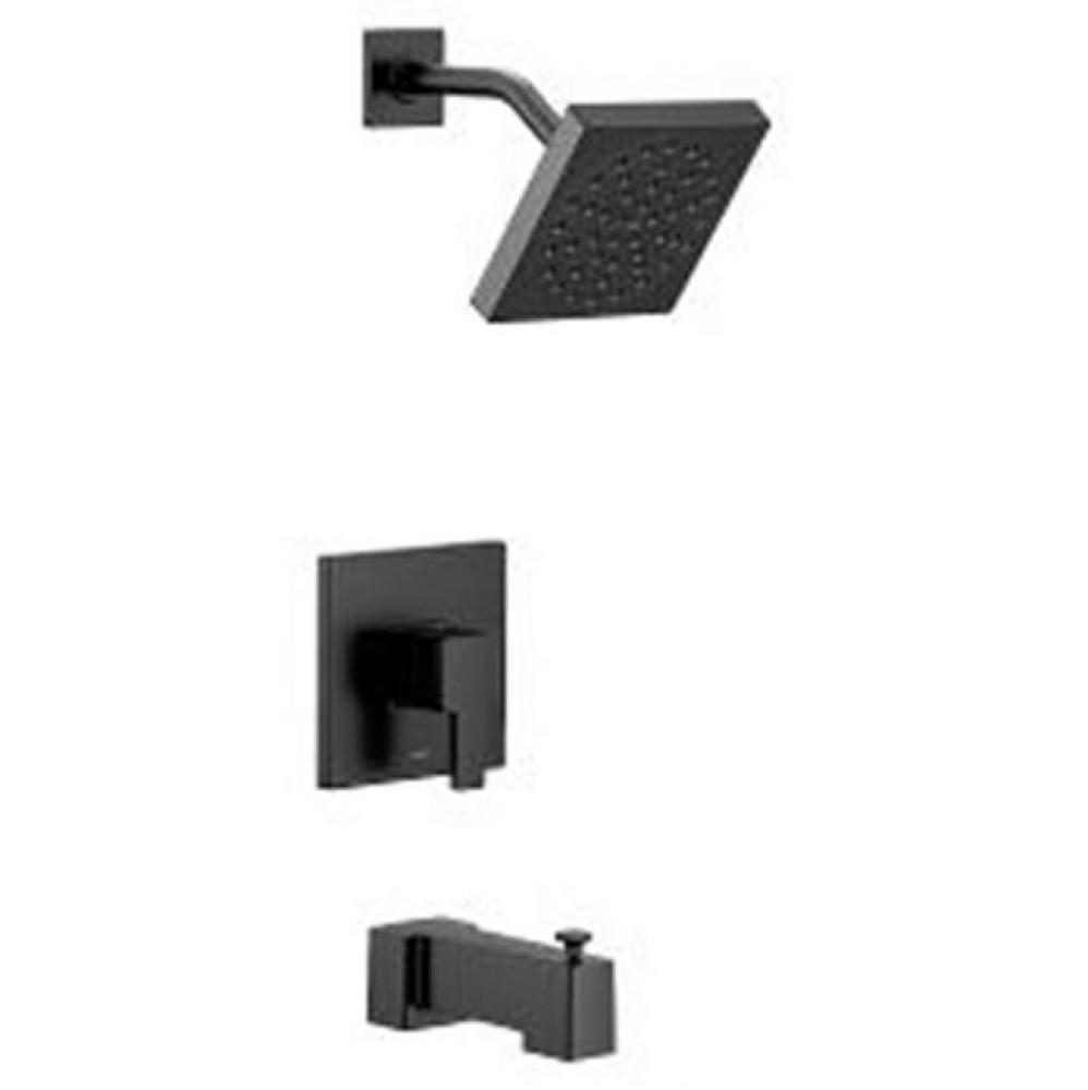 Matte black M-CORE 2 series tub/shower